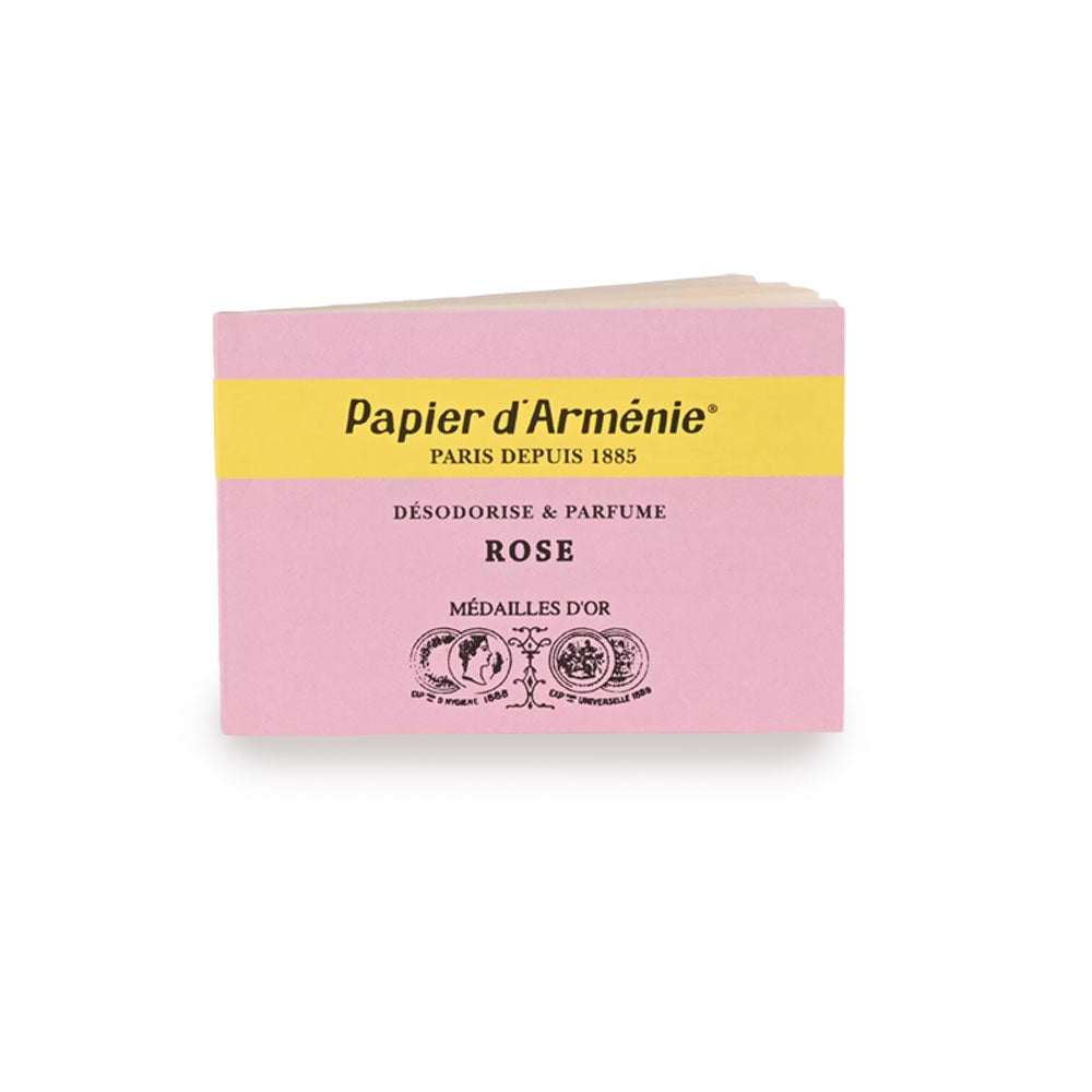 Papier d'Arménie - Désodorise & Parfume ROSE
