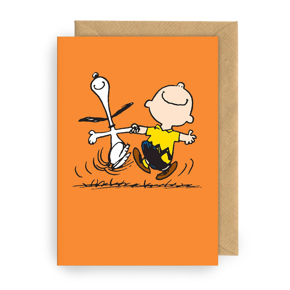 Klappkarte Snoopy dancing