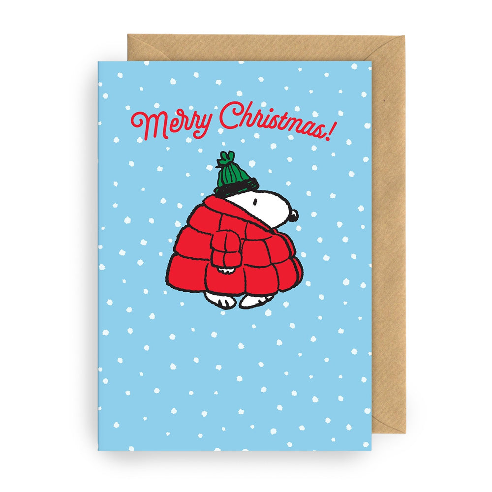 Klappkarte Snoopy Christmas Coat