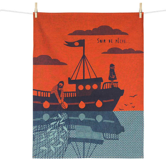 Tea towel SOIR DE PÊCHE