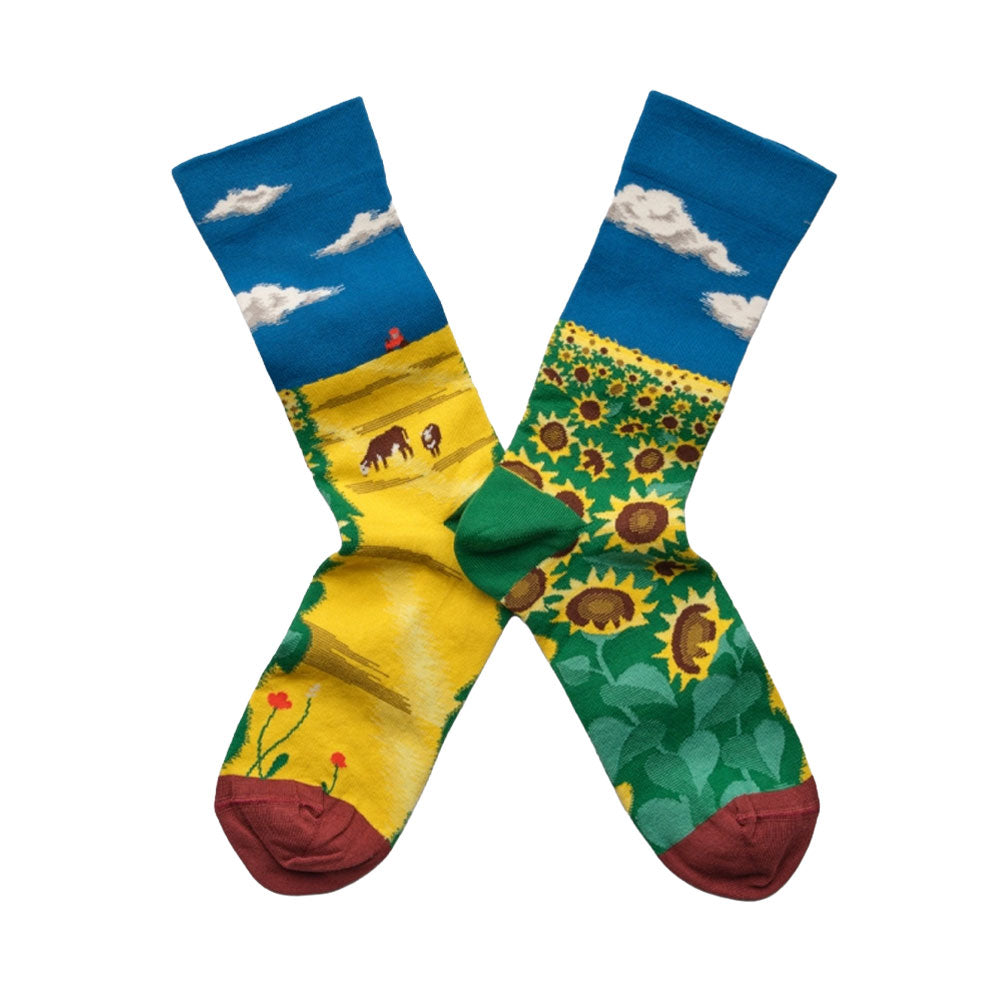 Socks Sunflower Field FS601 (39-41)