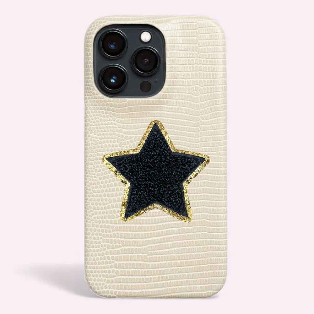 Sticker Glitzer Stern Schwarz