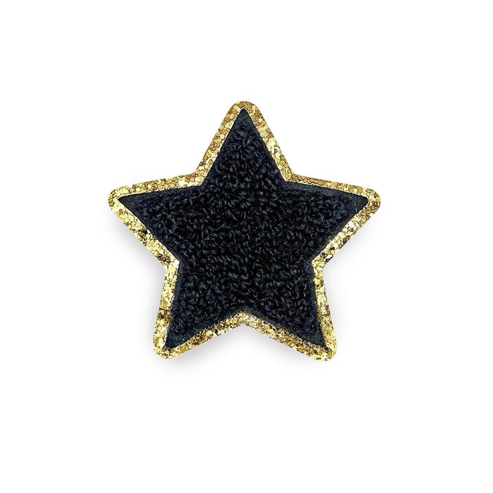 Sticker Glitzer Stern Schwarz