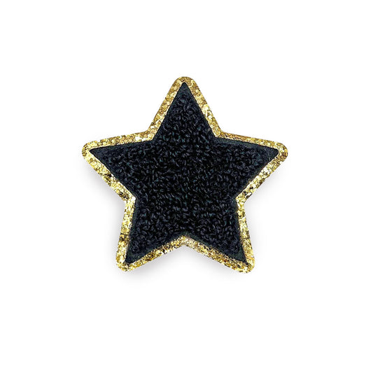 Sticker Glitzer Stern Schwarz