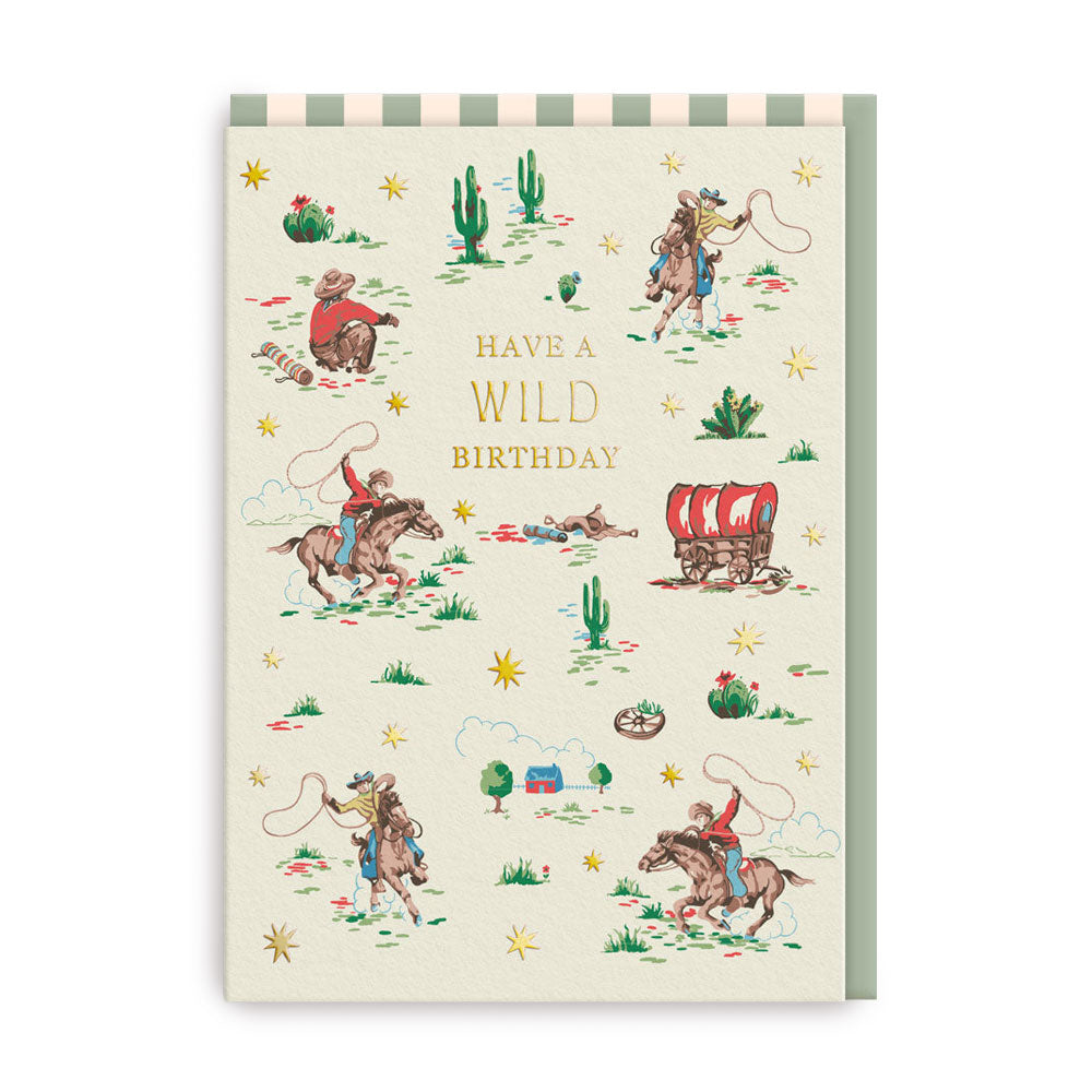Klappkarte WILD BIRTHDAY
