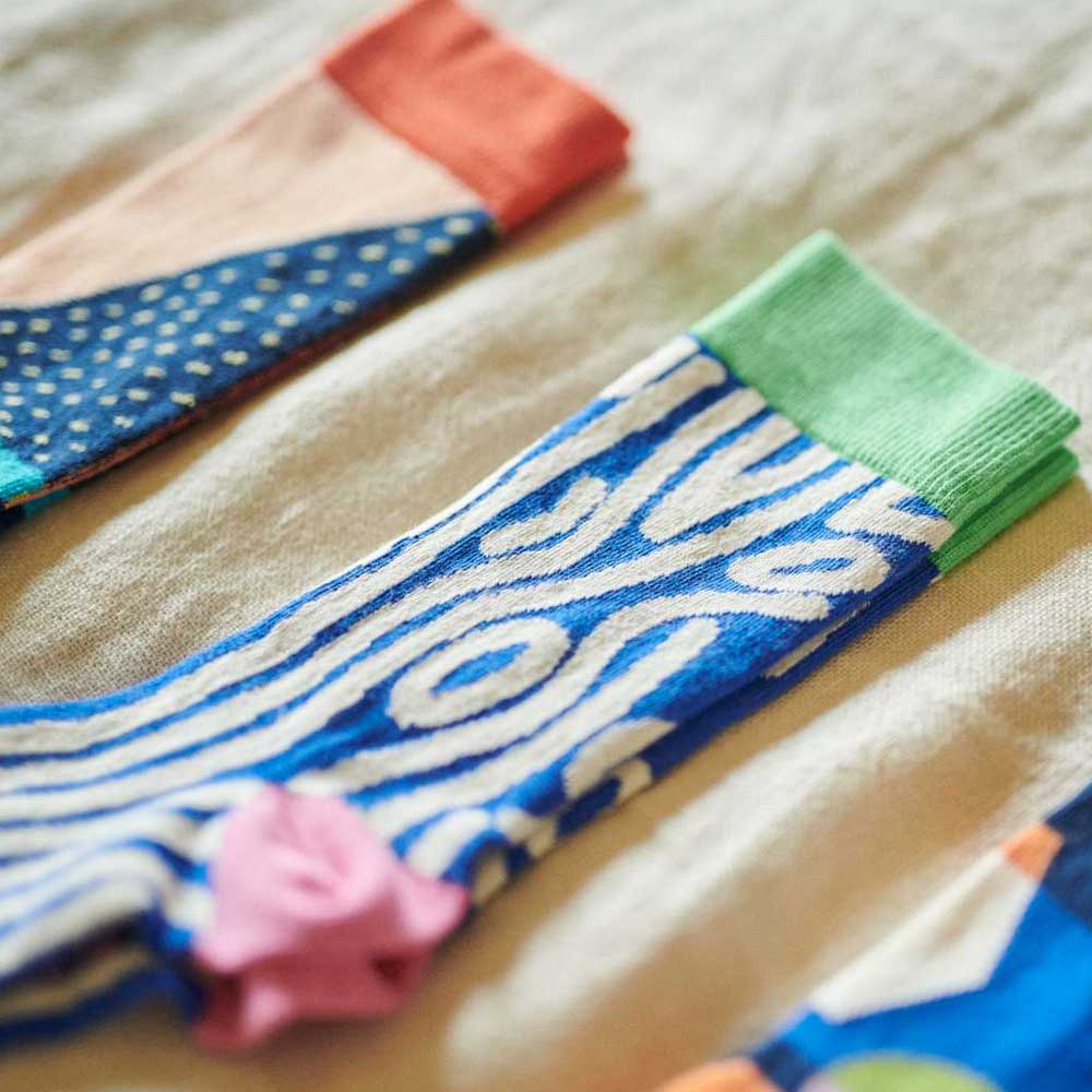 Socken Woolywood blau