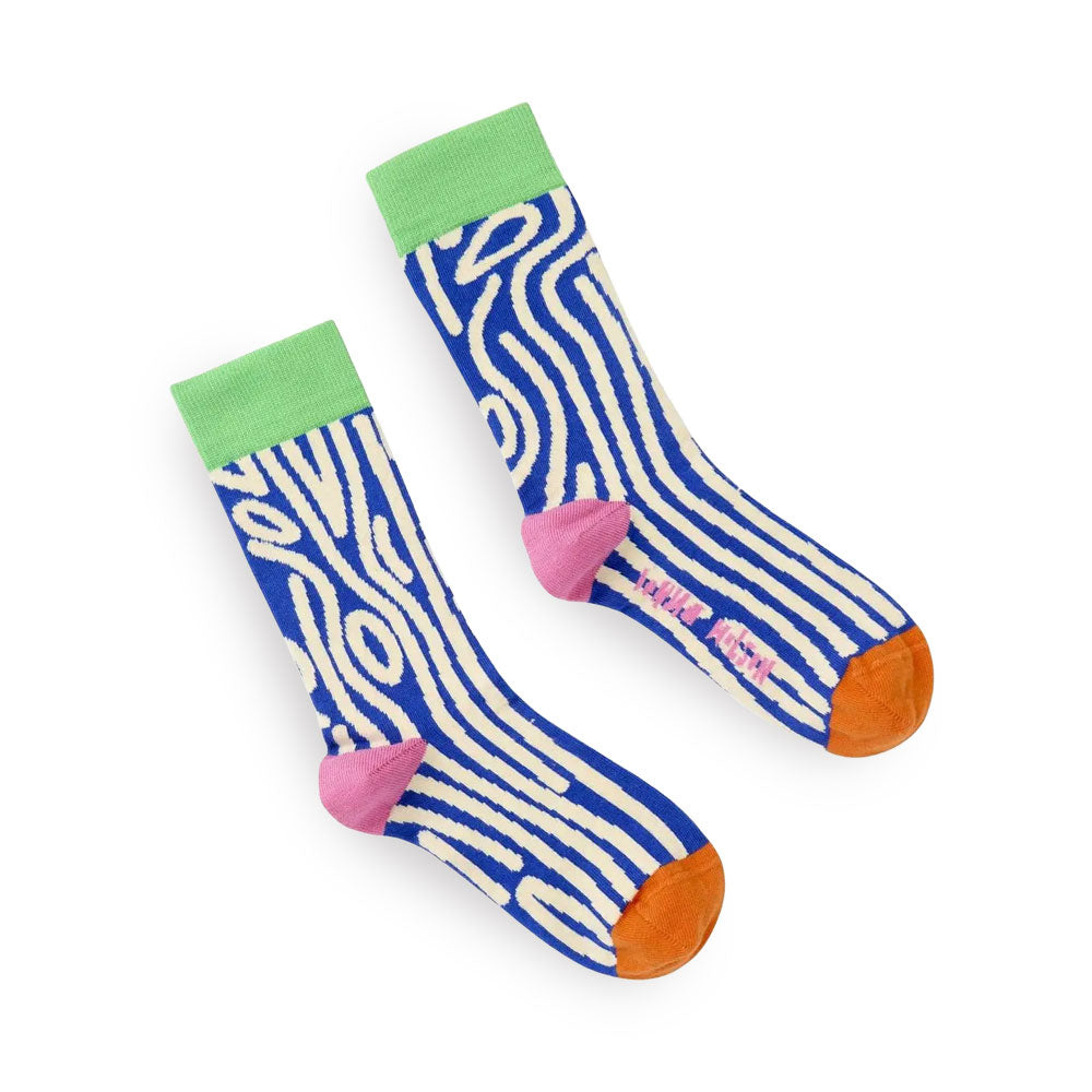 Socken Woolywood blau