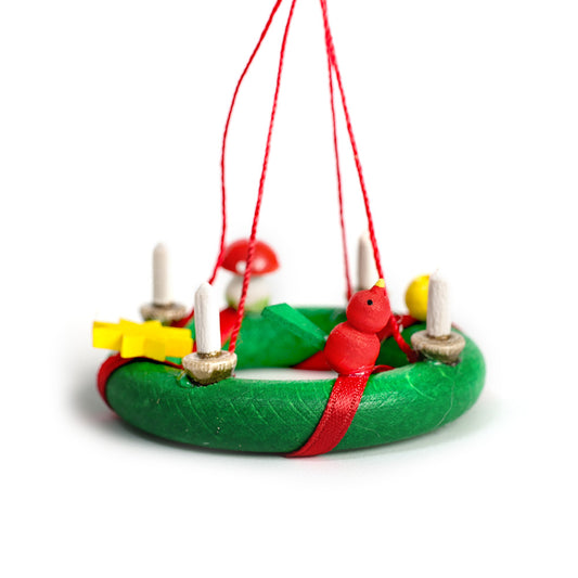 Wooden Advent Wreath Pendant