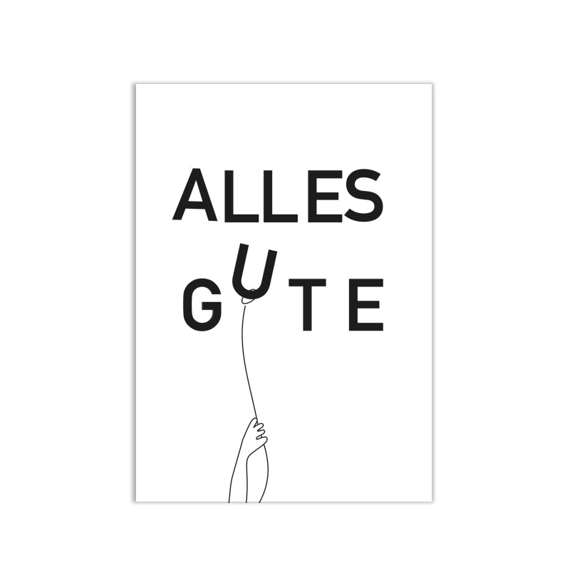 Postkarte Alles Gute