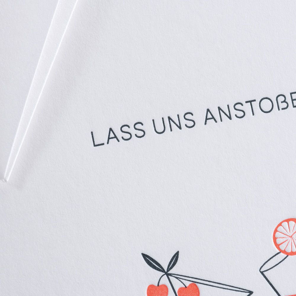 Folding Card LET'S TOAST