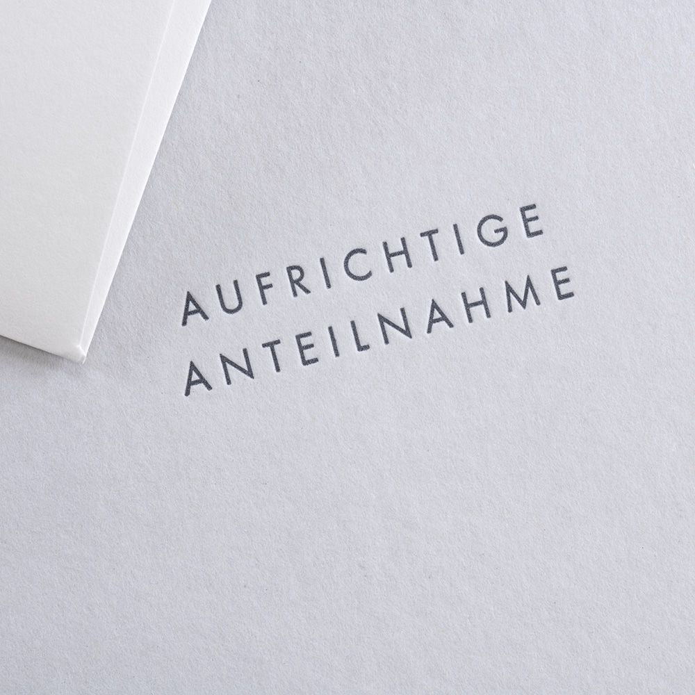 Folding card SINCERE SYMPATHY