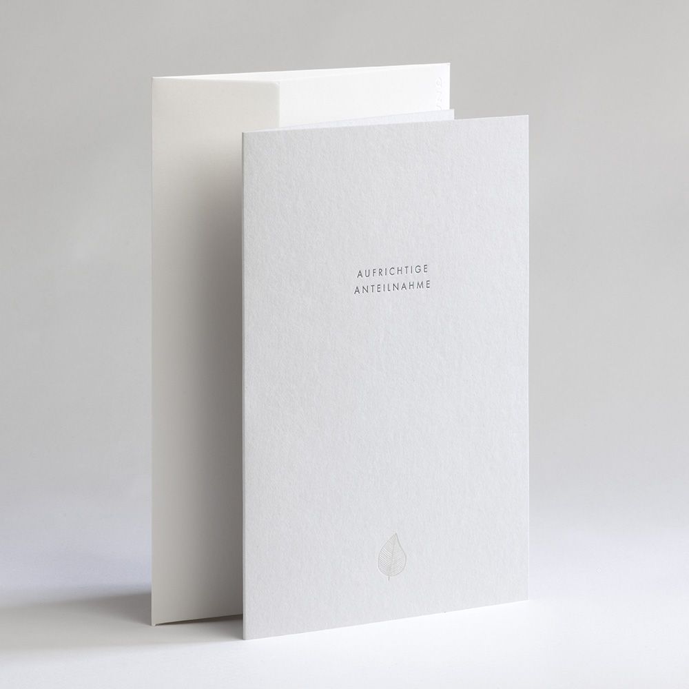 Folding card SINCERE SYMPATHY