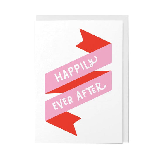 Folding card BANNER HAPPILY EVER AFTER