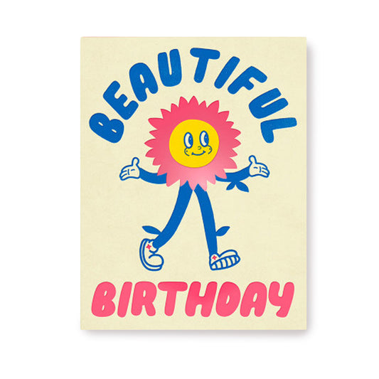 Postcard Birthday flower