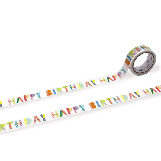 MT Artist Masking Tape Happy Birthday
