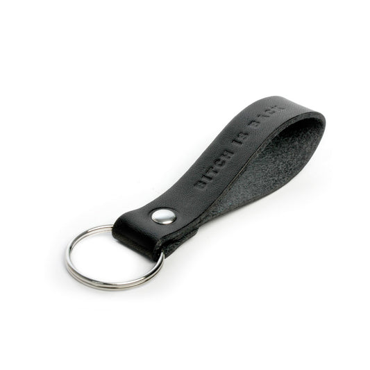 Leather keychain black BITCH IS BACK
