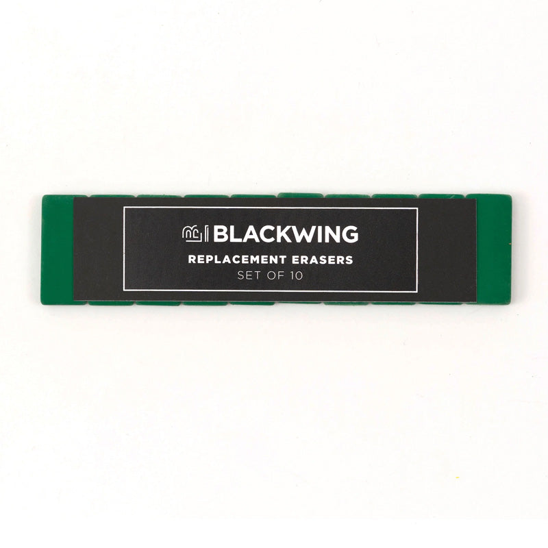 Blackwing Replacement Erasers Green (10 Pack)