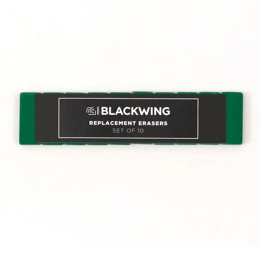 Blackwing Replacement Erasers Green (10 Pack)