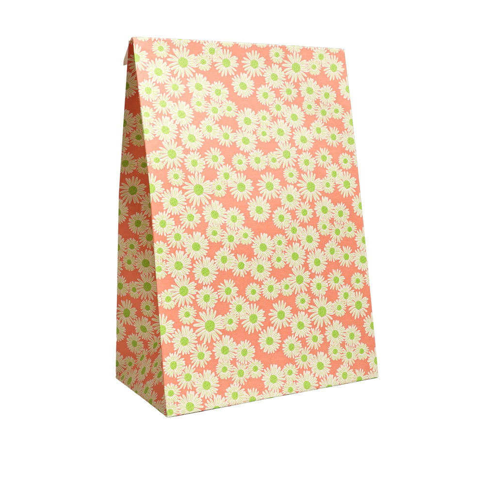 Papiergeschenktüte Daisy (M, mit Boden)