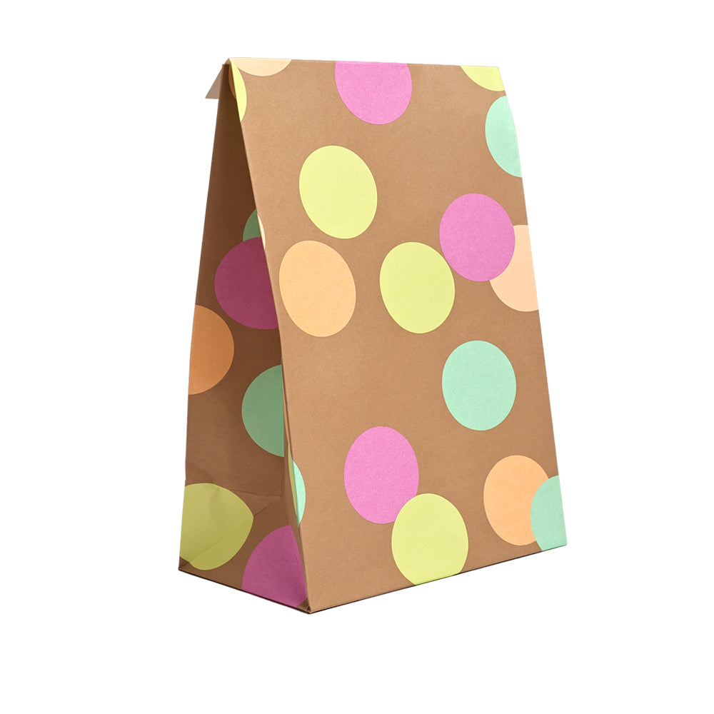 Paper Gift Bag Big Confetti (M, with base)