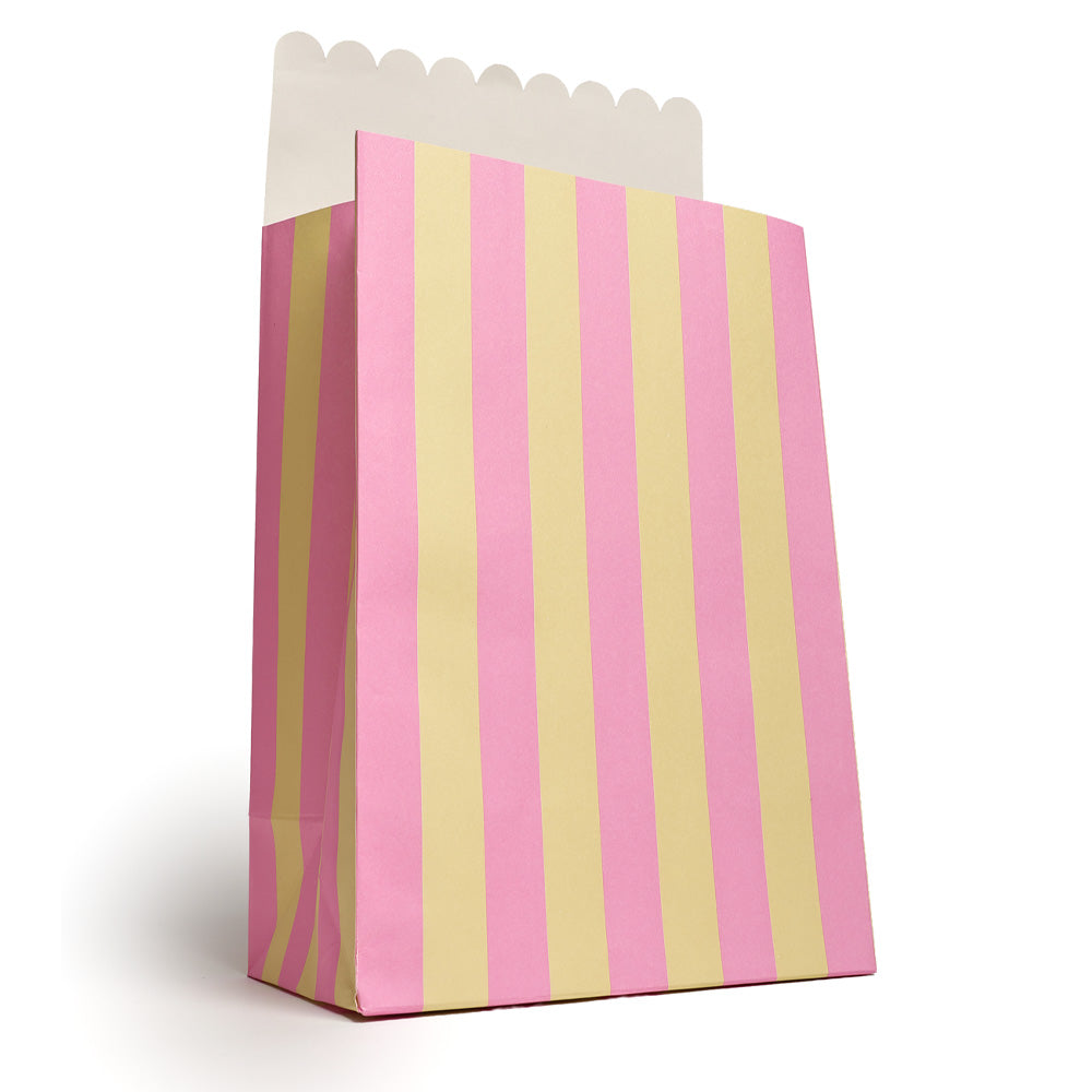 Papiergeschenktüte Wave Pink (M, mit Boden)