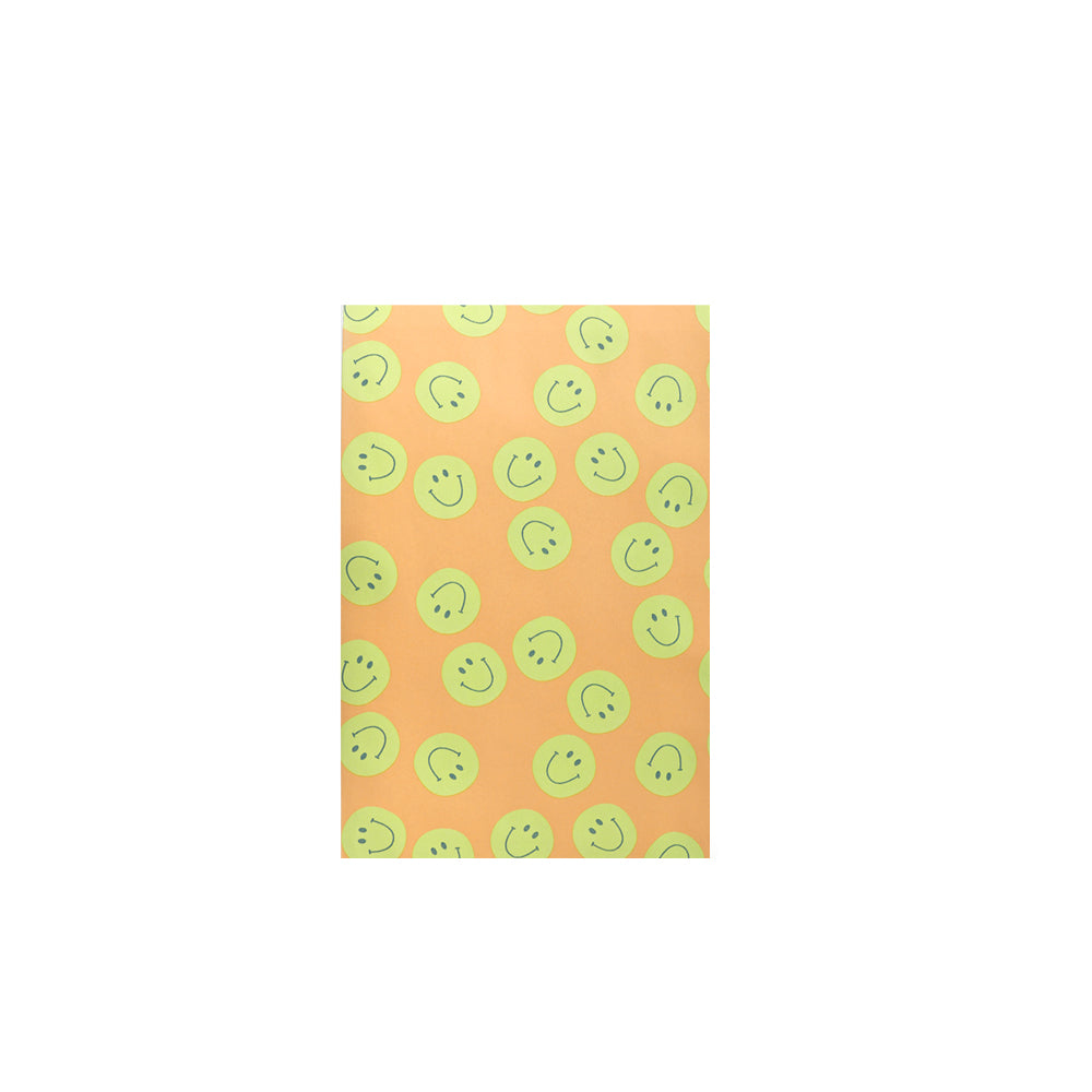 Papiergeschenktüte Smiley orange (S)