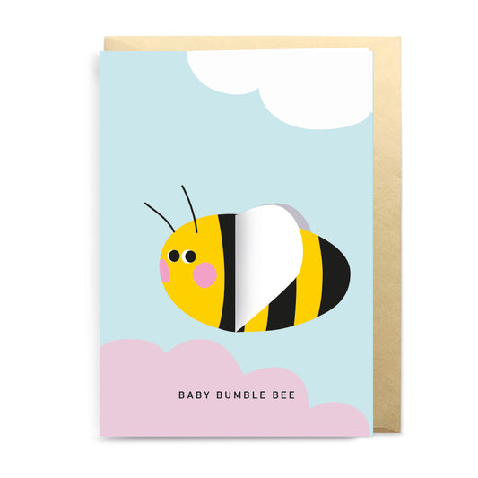 3D Pop-Up Card BABY BUMBLE BEE