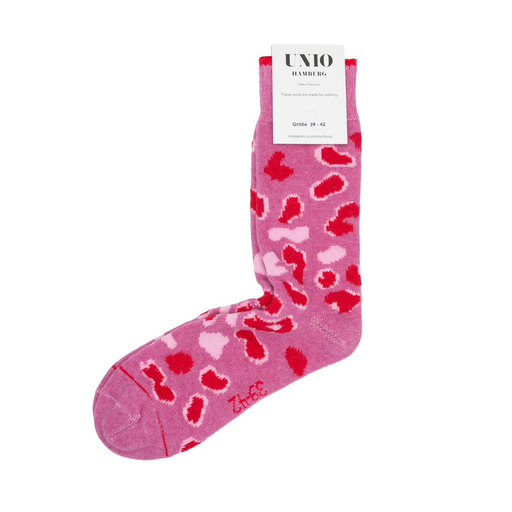 Cashmere Socks Leo Pink Size 39-42