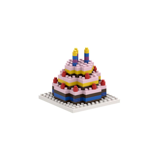 Building Kit Postcard, BIRTHDAY CAKE