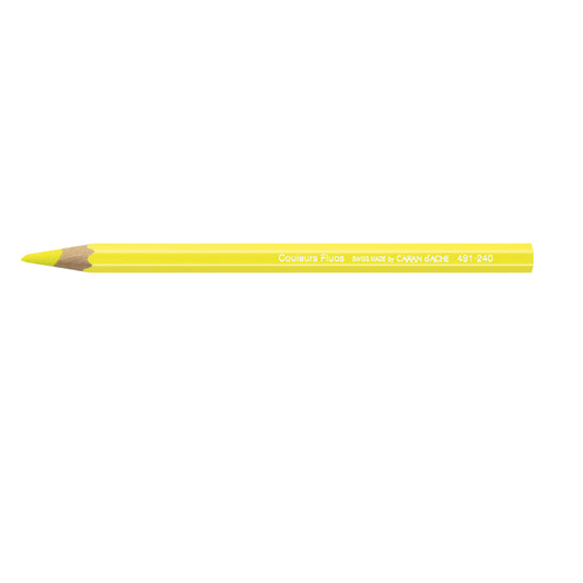 Caran d'Ache FLUOS Colouring Pencil Neon Yellow