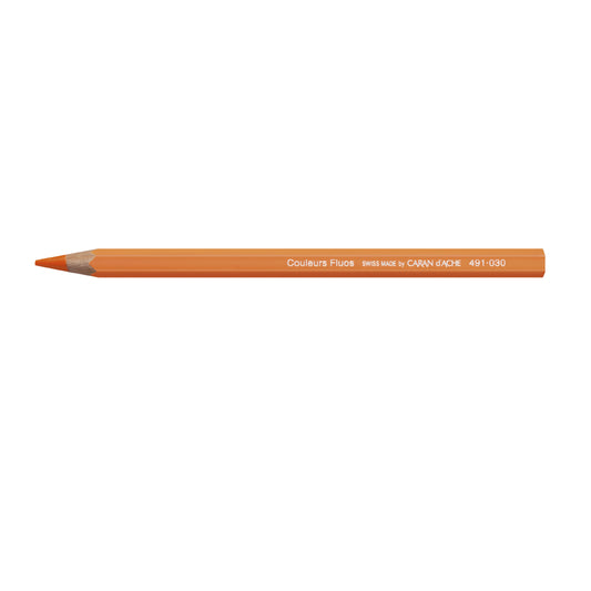 Caran d'Ache FLUOS Colouring Pencil Fluorescent Orange
