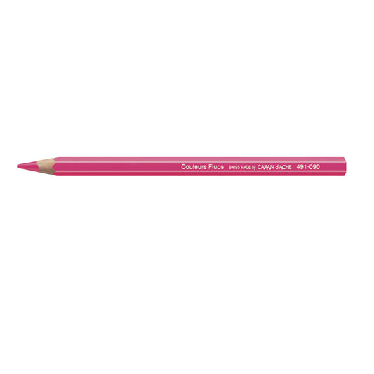 Caran d'Ache FLUOS Colouring Pencil Neon Pink
