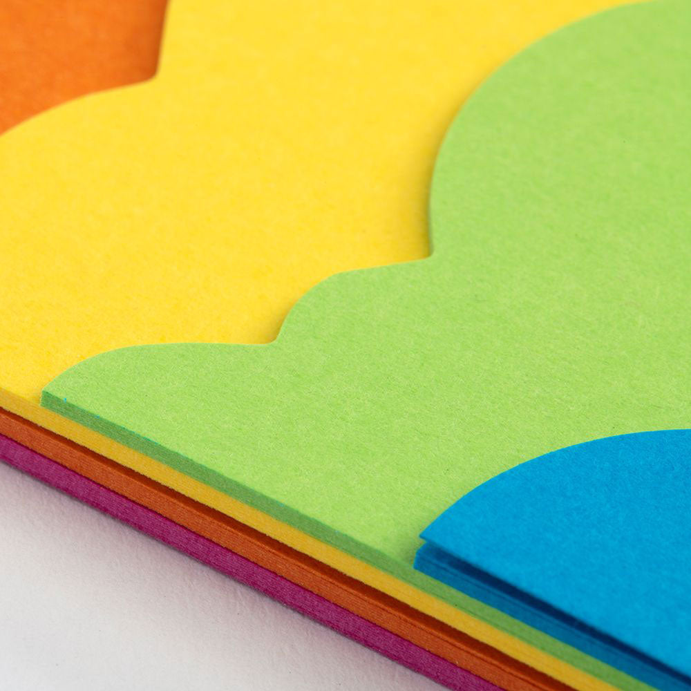 Notizblock Regenbogen Wolken