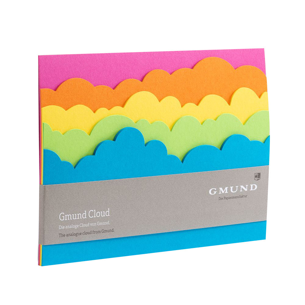 Notizblock Regenbogen Wolken