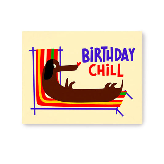 Postkarte Birthday chill