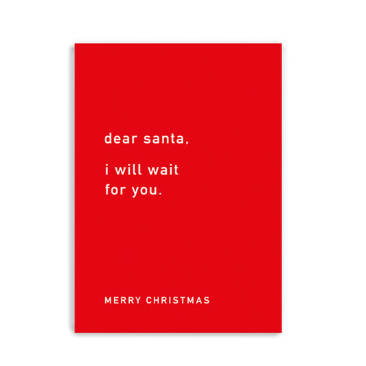 Postkarte Dear Santa