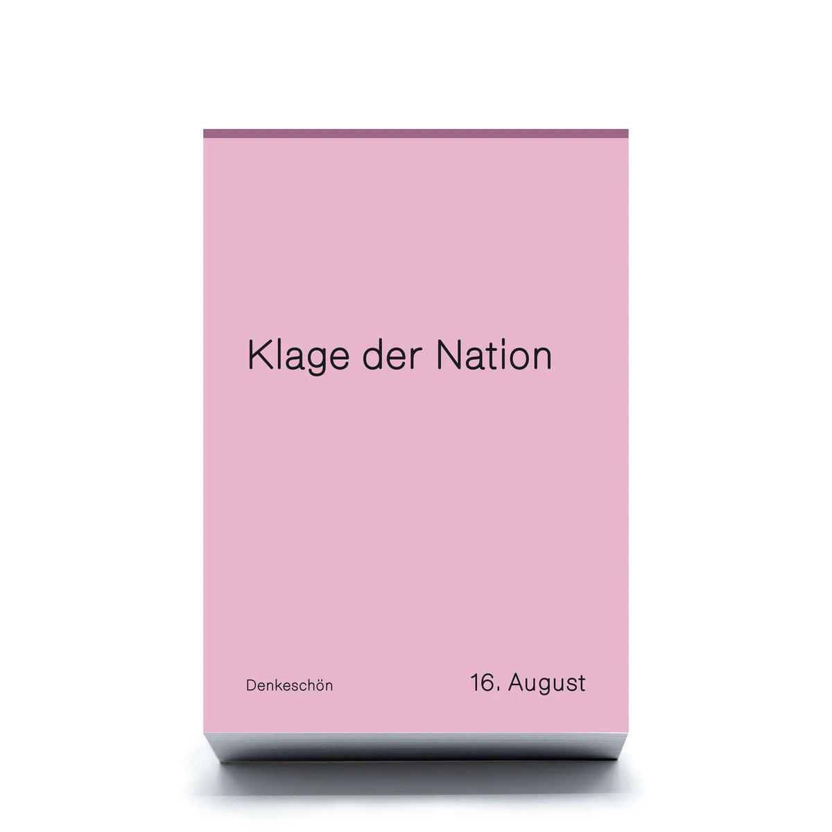 Jahresunabhängiger Tischkalender Denkeschön