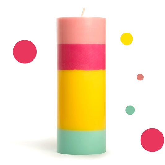 Pillar Candle HURRAY BIRTHDAY