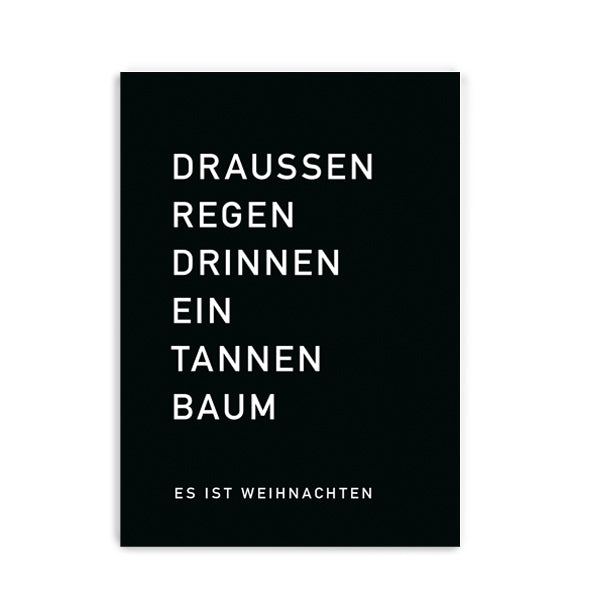 Postkarte Draussen Regen