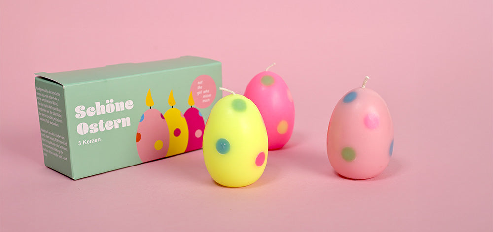 Easter Set 3 Egg Candles