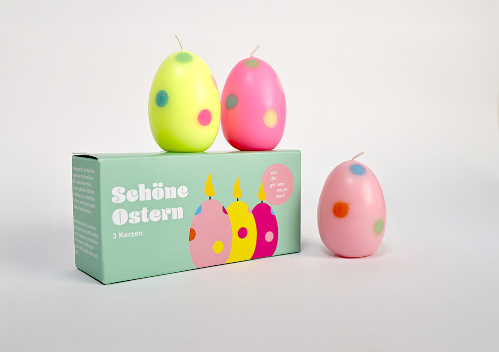 Easter Set 3 Egg Candles