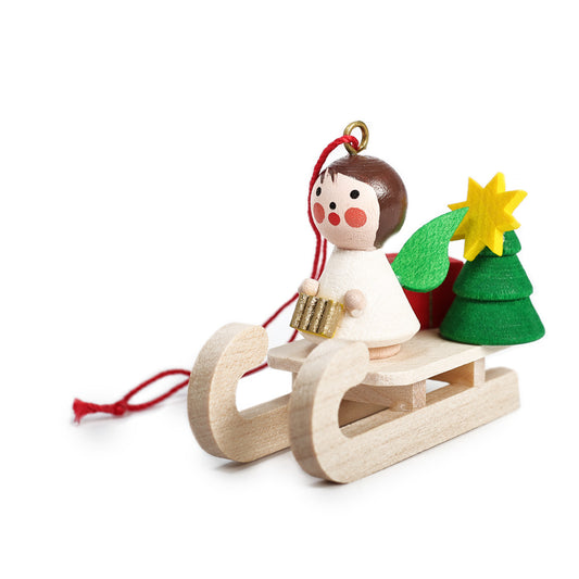 Sleigh with Angel Accordion