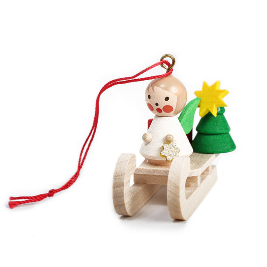 Sleigh with Angel and Star
