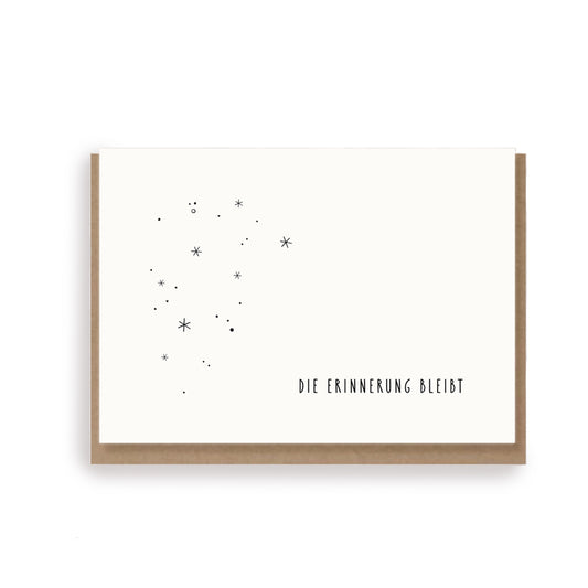 Folding card THE MEMORY LIVES ON