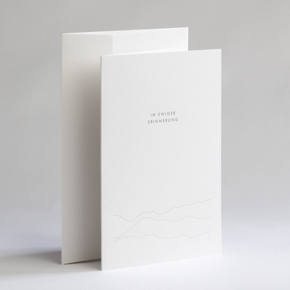Folding card IN EVERLASTING MEMORY