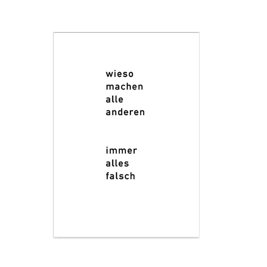 Postkarte Alle anderen