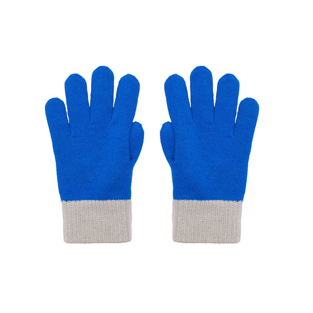 Fingerhandschuhe Merinowolle Cobalt