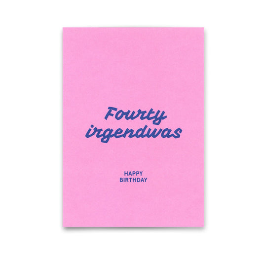 Postkarte Fourty irgendwas