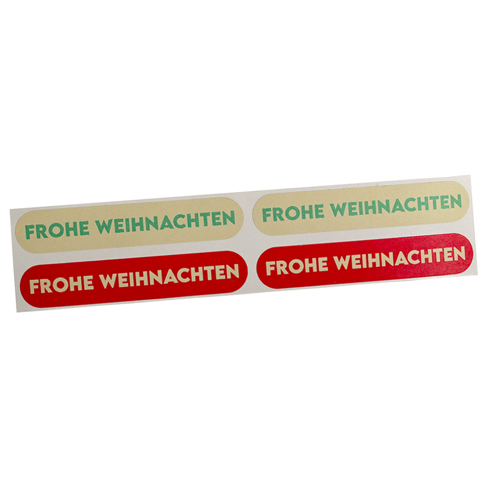 4 Sticker Frohe Weihnachten