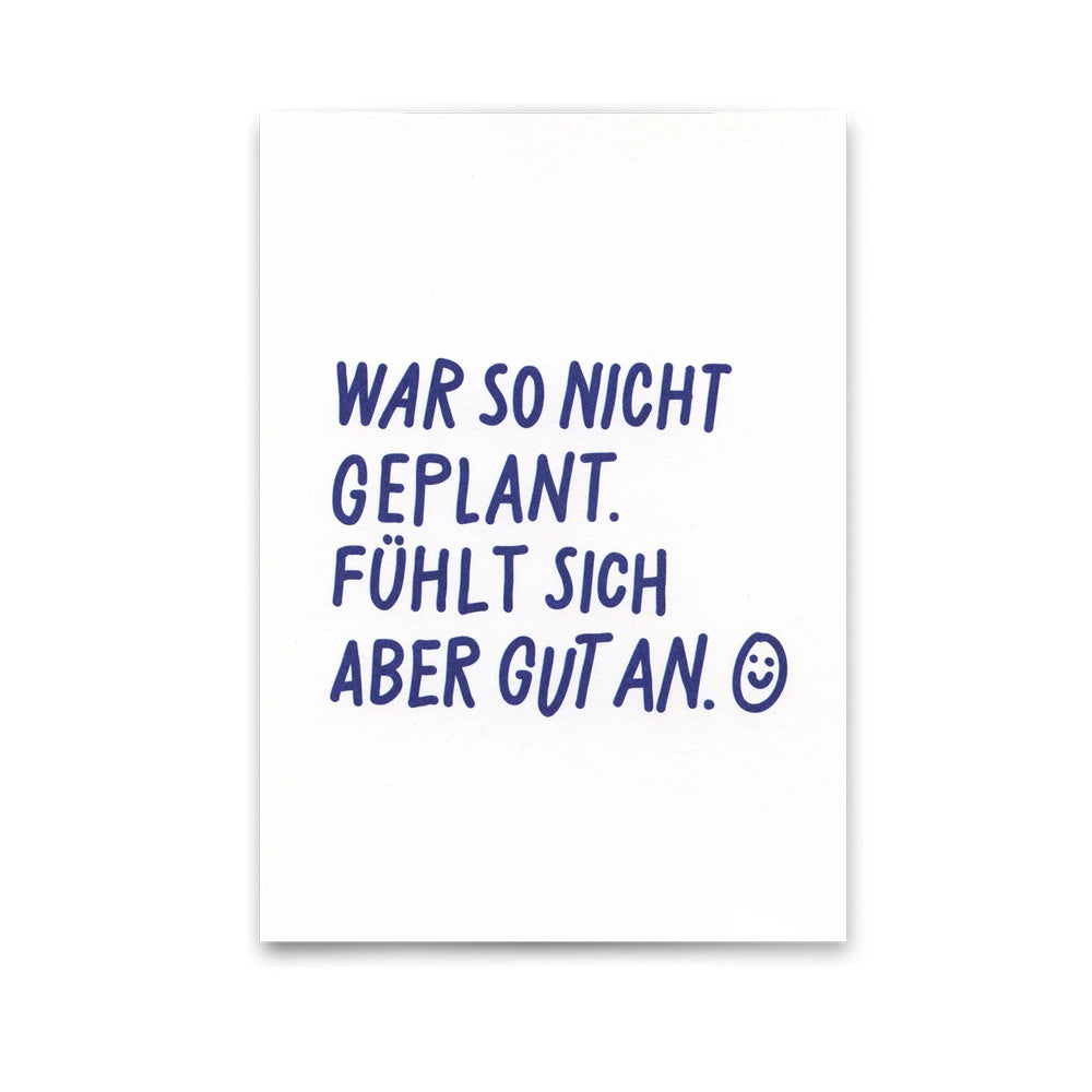 Postkarte Fühlt sich aber gut an